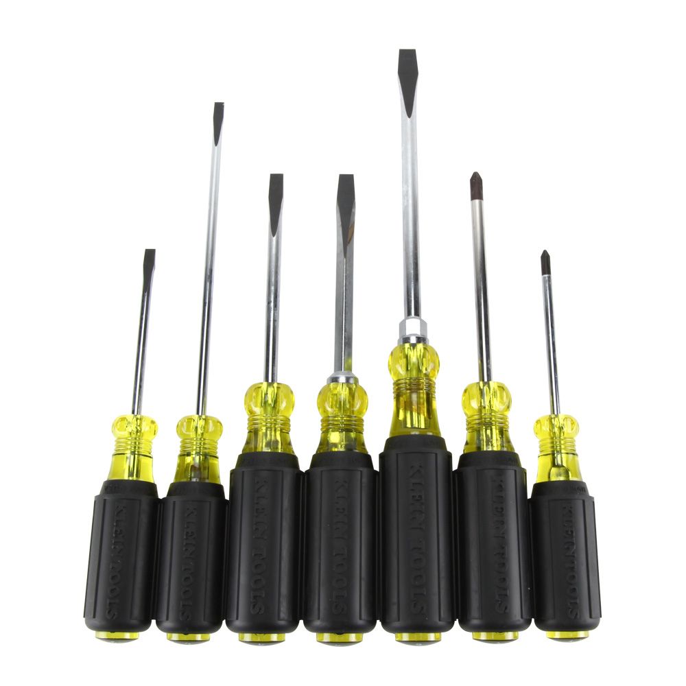 Klein Tools 85076 Screwdriver Set, Slotted and Phillips, 7-Piece - Edmondson Supply