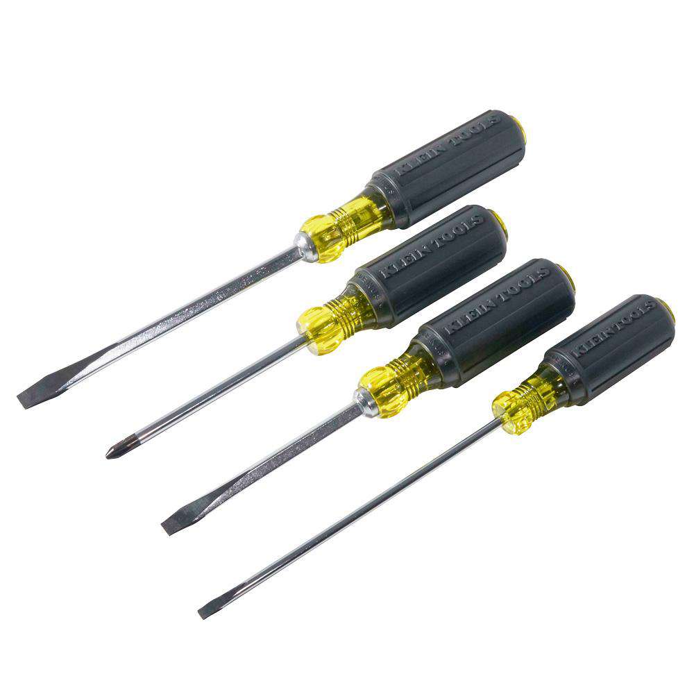 Klein Tools 85105 Screwdriver Set, Slotted and Phillips, 4-Piece - Edmondson Supply