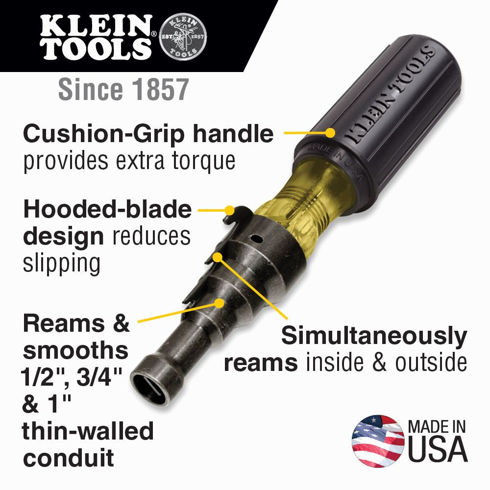 Klein Tools 85191 Conduit-Fitting and Reaming Screwdriver - Edmondson Supply