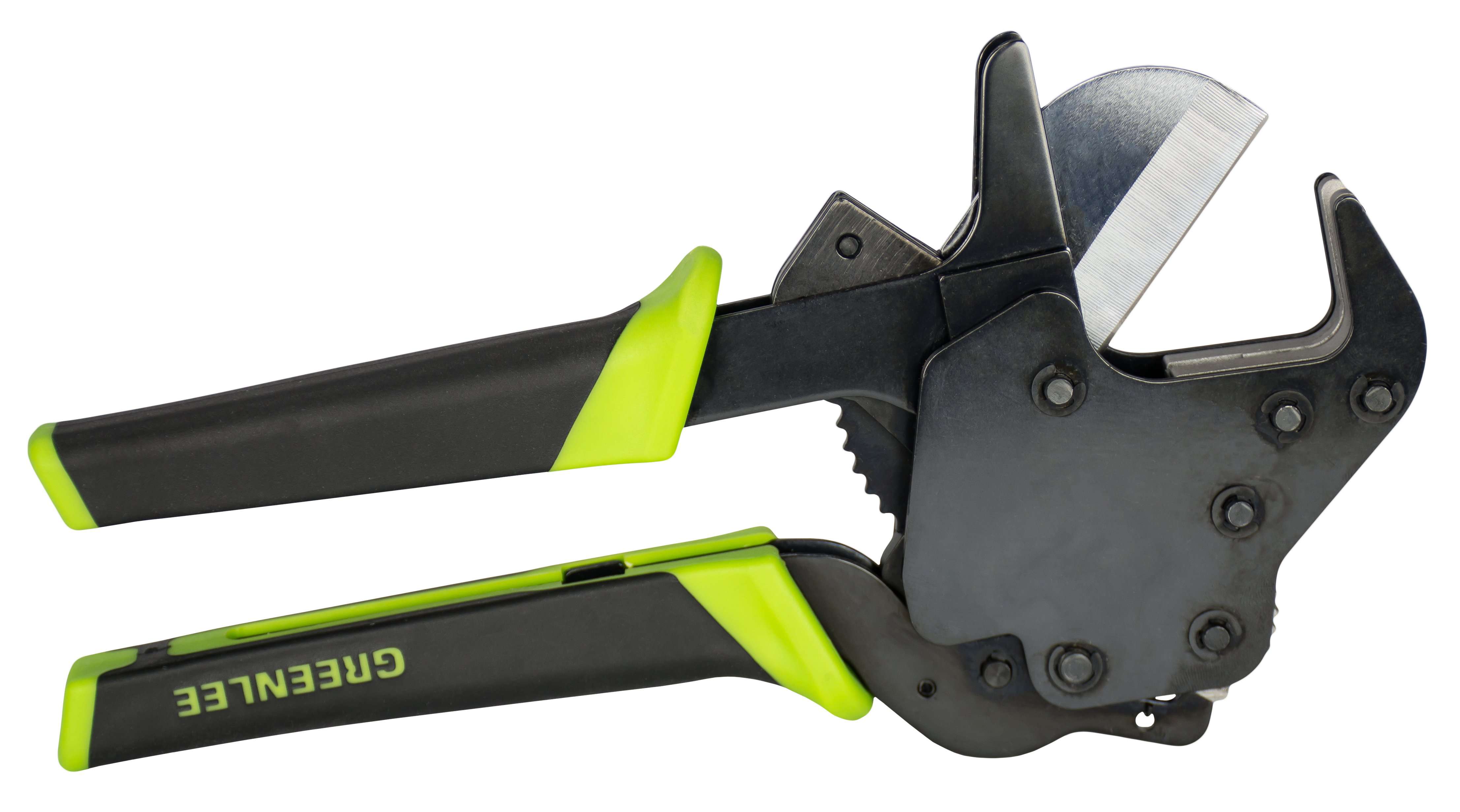 Greenlee 864QR 1-1/4 Quick Release Ratcheting PVC Cutter - Edmondson Supply