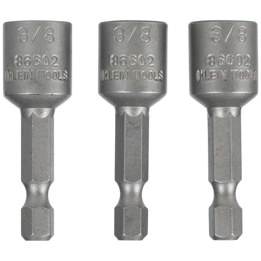 Klein Tools 86602 3/8-Inch Magnetic Hex Drivers, 3-Pack - Edmondson Supply