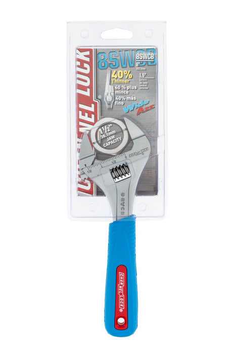 Channellock 8SWCB 8-Inch CODE BLUE® WIDEAZZ® Slim Jaw Adjustable Wrench - Edmondson Supply