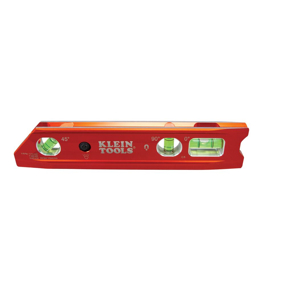 Klein Tools 935RBLT Lighted Torpedo Billet Level, Rare-Earth Magnet - Edmonson Supply