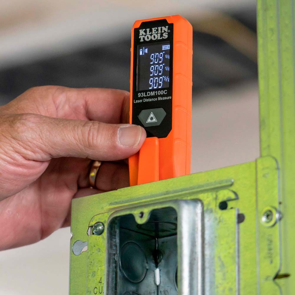 Klein Tools 93LDM100C Compact Laser Distance Measure - Edmondson Supply