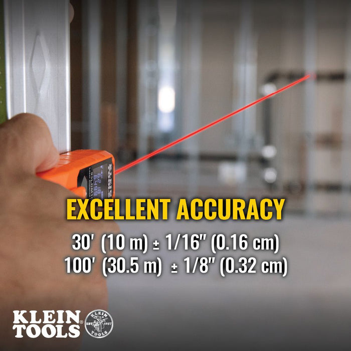 Klein Tools 93LDM100C Compact Laser Distance Measure - Edmondson Supply