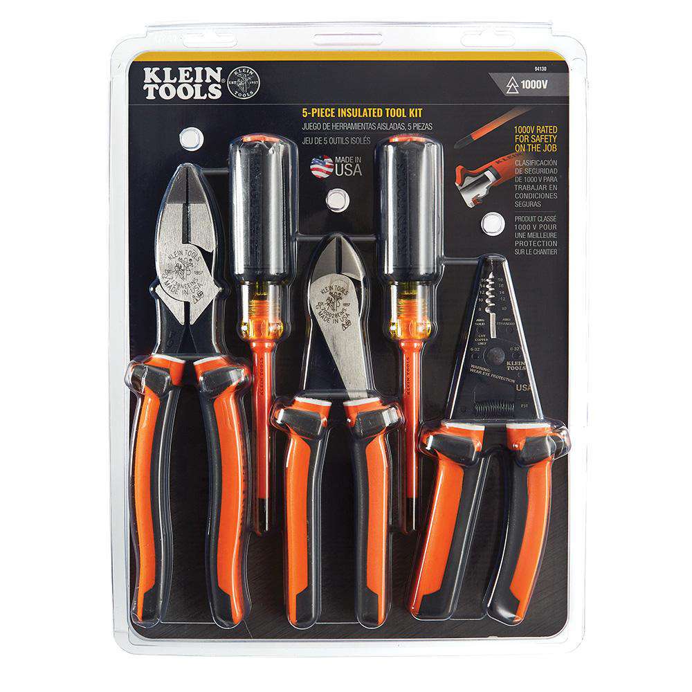 Klein Tools 94130 1000V Insulated Tool Kit, 5-Piece - Edmondson Supply