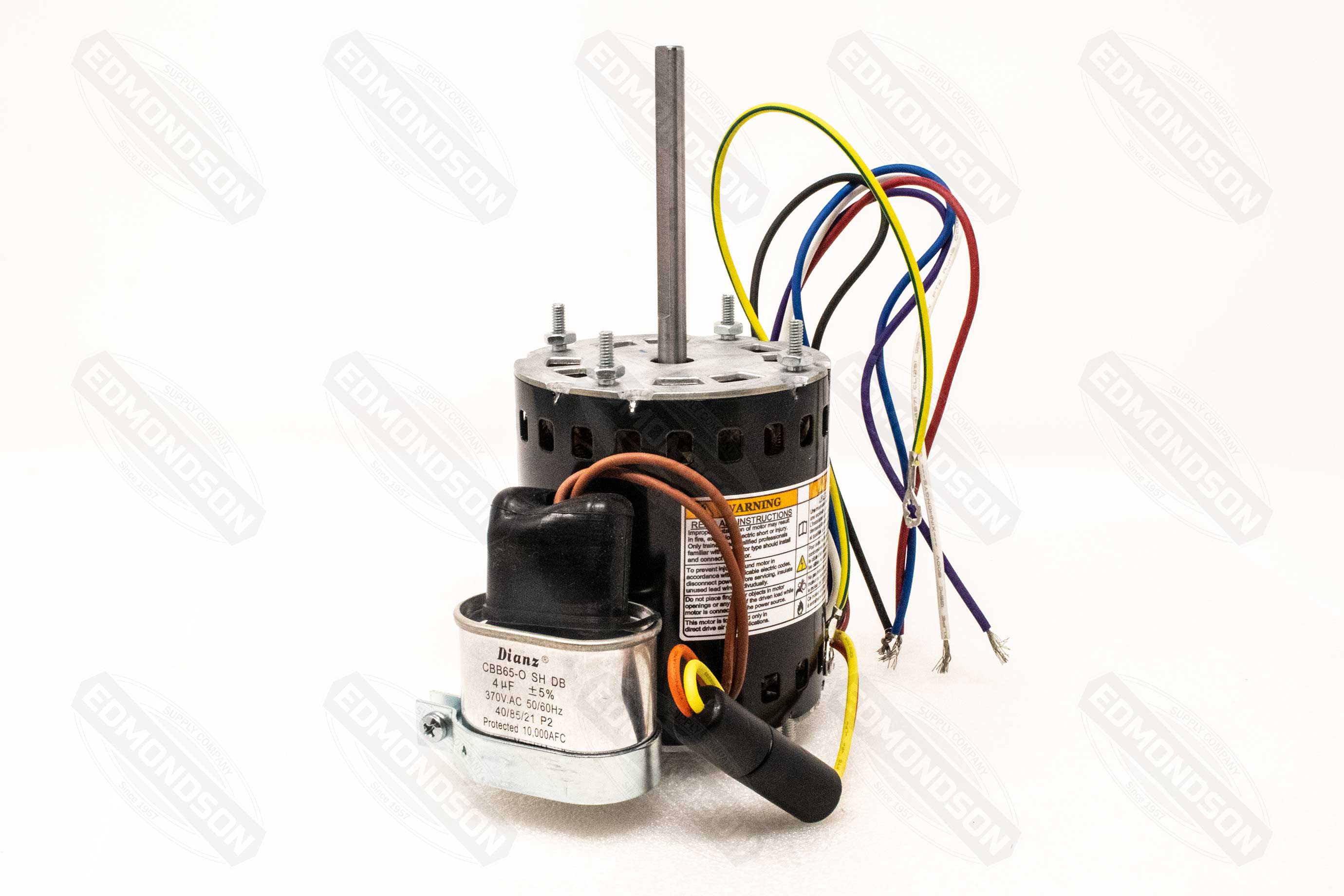 US Motors 9721 RESCUE® 3.3" PSC Direct Drive Fan Motor, 115/208-230V, 1/12-1/20 HP, 1550 RPM - Edmondson Supply