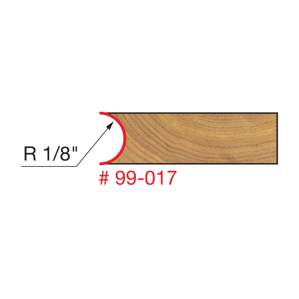Freud 99-017 1/8" Radius Canoe Joint Bit - Edmondson Supply