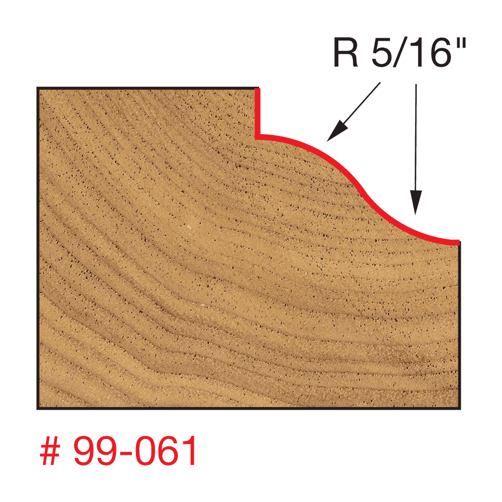 Freud 99-061 1‑1/2" Rail & Stile Profile Bit - Edmondson Supply