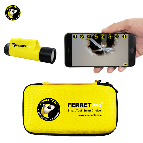 Rack-A-Tiers 99320 Ferret Pro – Multipurpose Wireless Inspection Camera and Cable Pulling Tool - Edmondson Supply