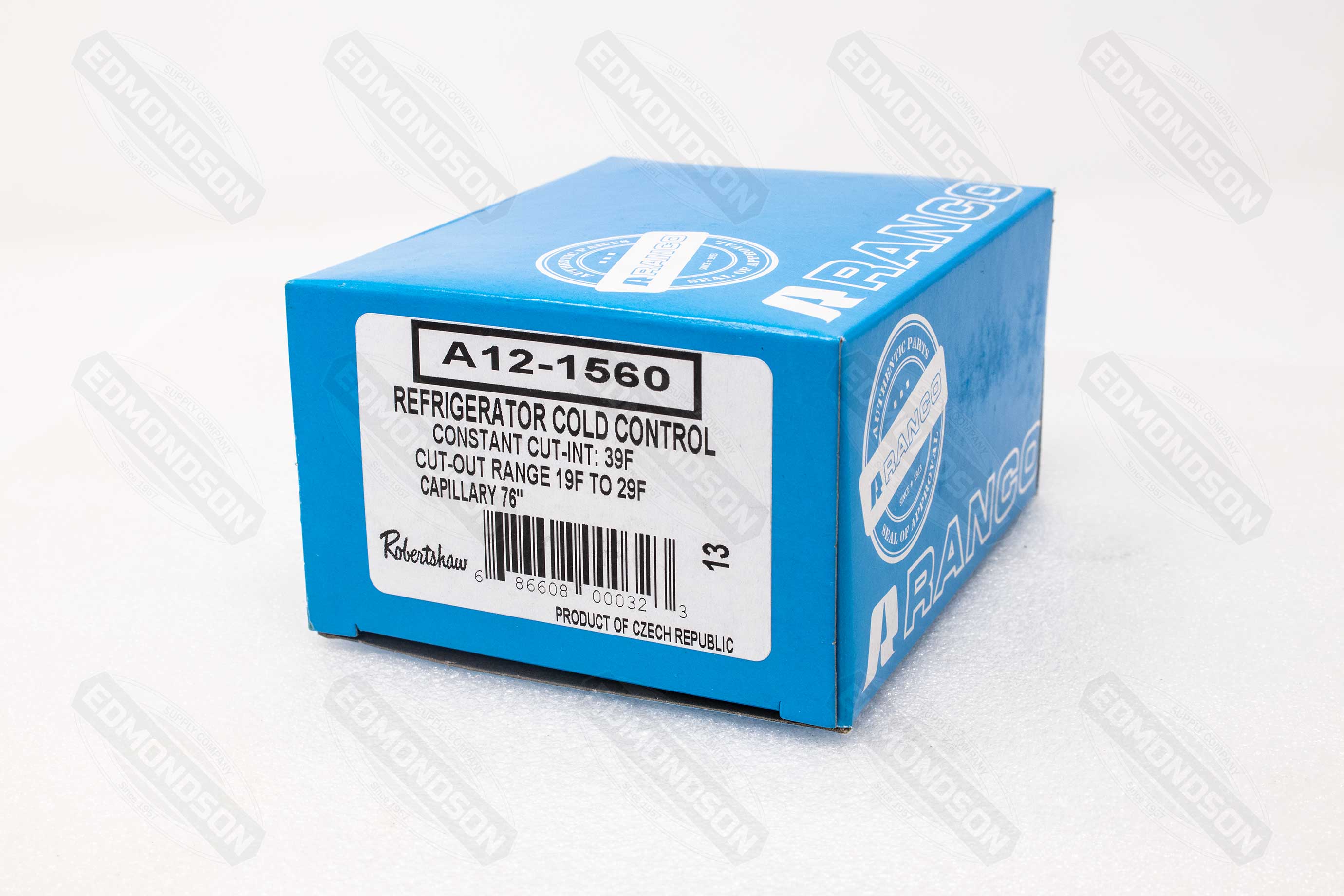 Ranco A12-1560 Constant Cut-in Cold Temperature Control, 39°F - Edmondson Supply
