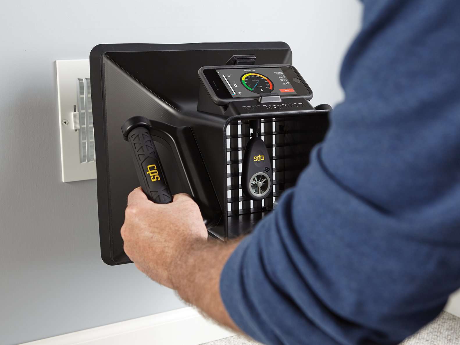 CPS ABM-HOOD-200 EasyHood - Airflow Capture Hood with ABM-200 Environmental Meter - Edmondson Supply