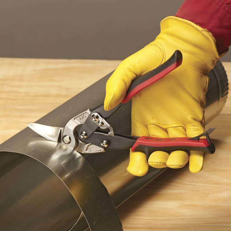 Malco Tools AV6 Offset Aviation Snip with Power-Fit™ Hand Grips - Left Cutting - Edmondson Supply