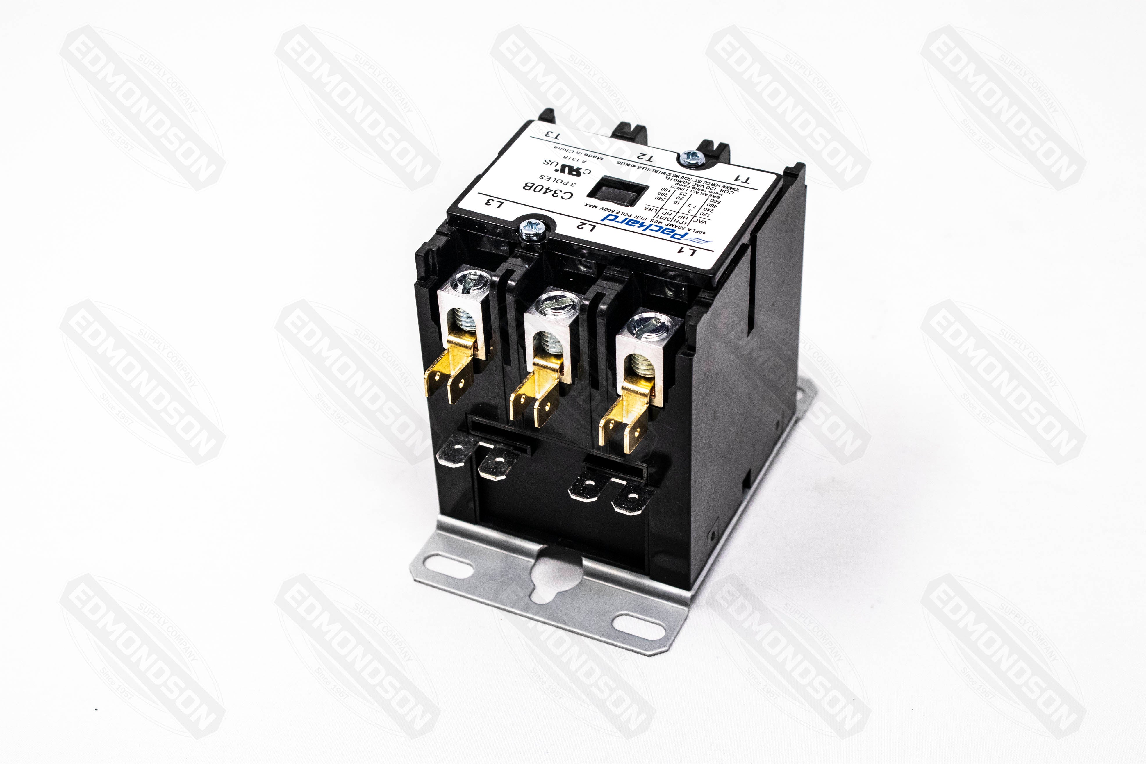 Packard C340B Contactor 3 Pole 40 Amps 120 Coil Voltage - Edmondson Supply