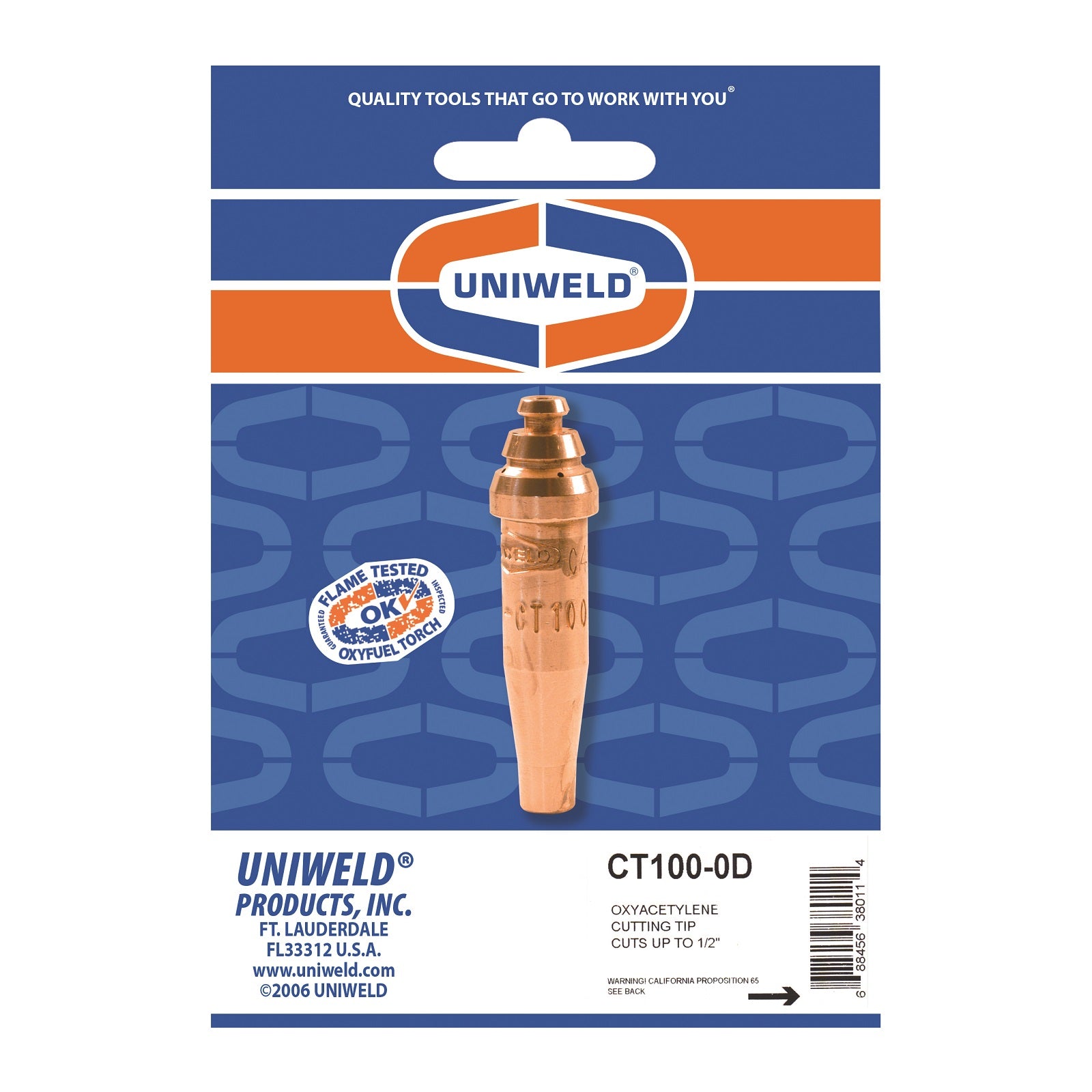 Uniweld CT100-0D Acetylene Cutting Tip - Edmondson Supply