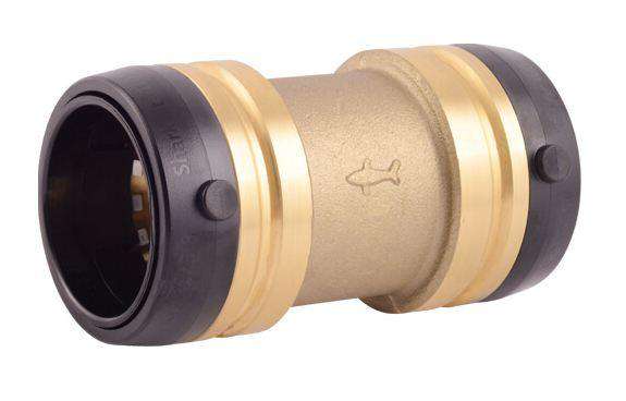 SharkBite UXL0135 1 1/4" x 1 1/4" Brass Push Coupling - Edmondson Supply