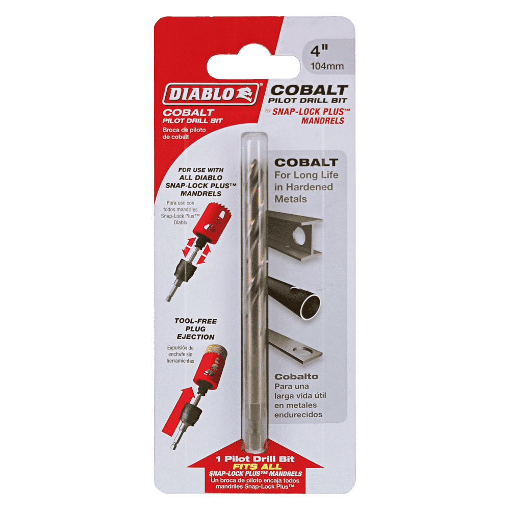 Diablo Tools DHS4BITCB 4 in. Cobalt Pilot Drill Bit - Edmondson Supply