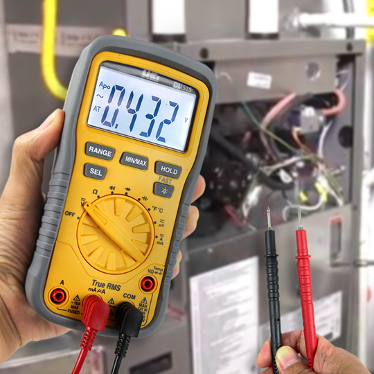 UEi DM515 True RMS 1000V Digital Multimeter w/ Temperature - Edmondson Supply