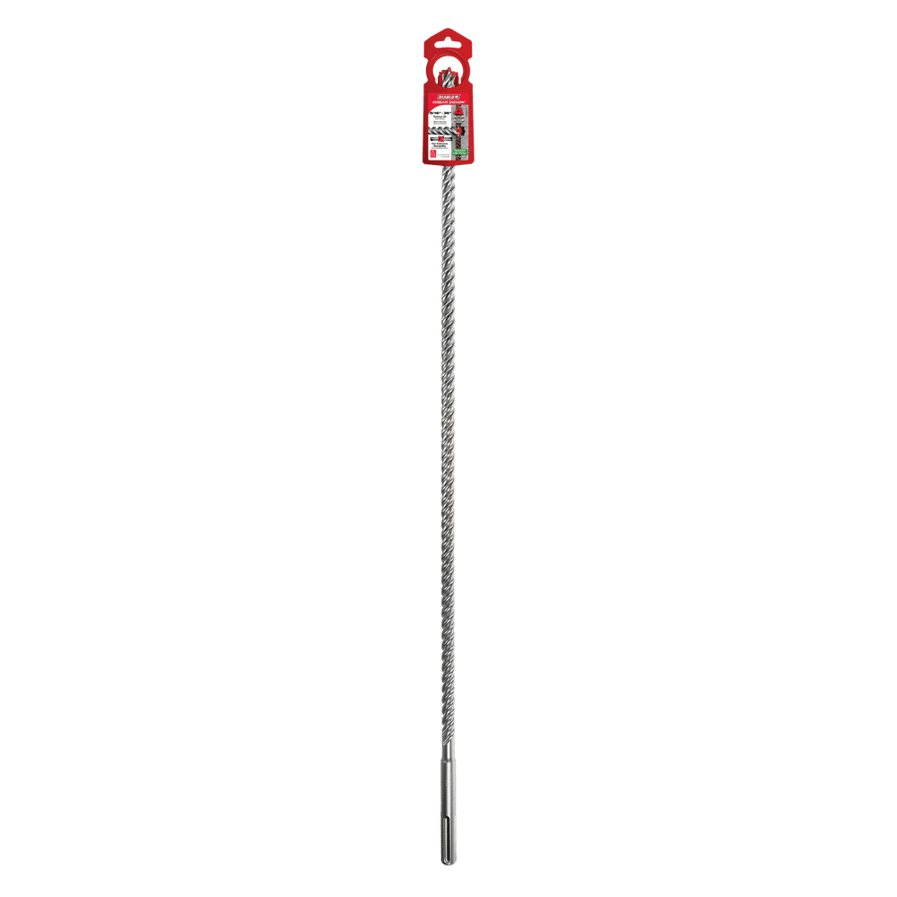 Diablo Tools DMAMX1080 9/16 in. x 31 in. x 36 in. Rebar Demon SDS‑Max 4‑Cutter Full Carbide Head Hammer Bit - Edmondson Supply