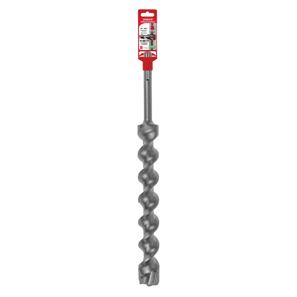 Diablo Tools DMAMX1400 2 in. x 16 in. x 21 in. Rebar Demon™ SDS‑Max 4‑Cutter Carbide‑Tipped Hammer Bit - Edmondson Supply