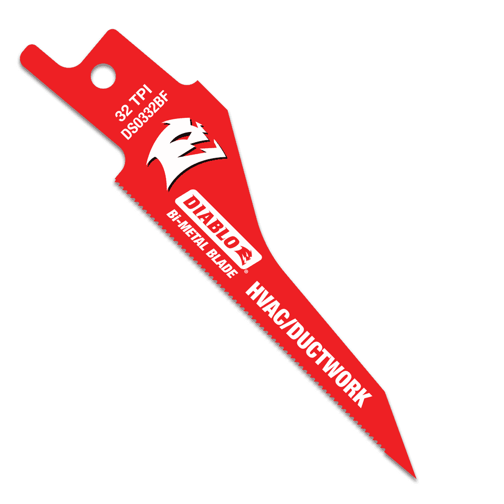 Diablo Tools DS0332BF5 3-1/4 in. HVAC/Ductwork Bi-Metal Reciprocating Blade (5-Pack_ - Edmondson Supply