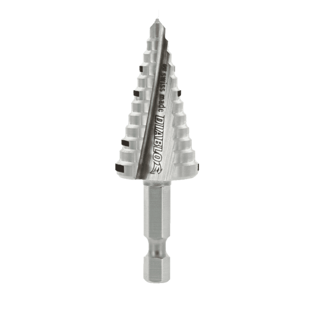Diablo Tools DSD0875S12 3/8 in. - 7/8 in. Impact Step Drill Bit (12 Steps) - Edmondson Supply