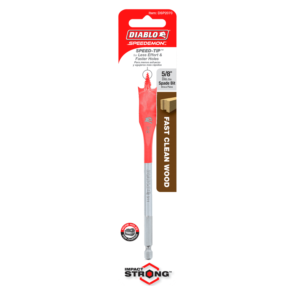 Diablo Tools DSP2070 5/8" x 6" SPEEDemon™ Spade Bit - Edmondson Supply