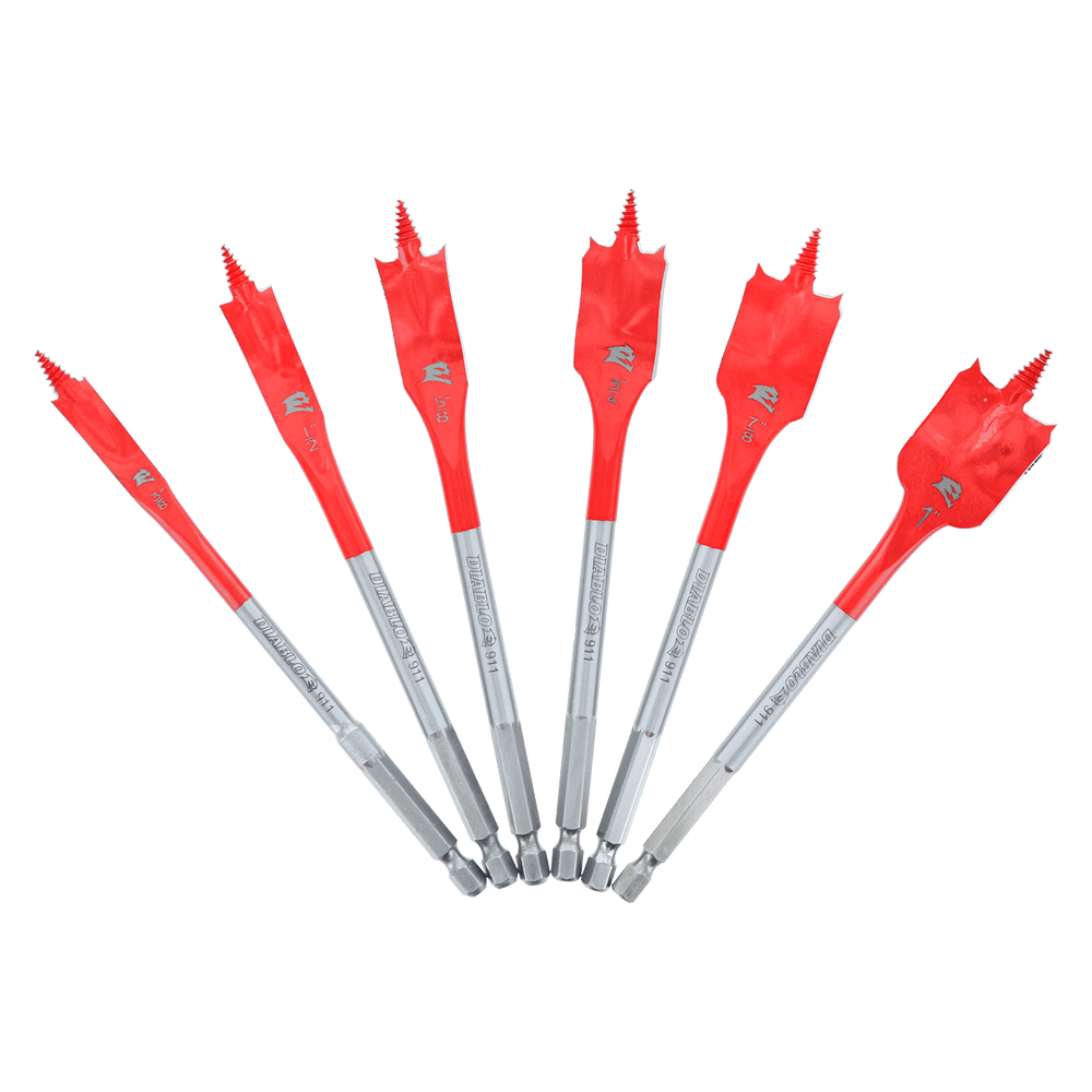Diablo Tools DSP2920-S6 6 pc SPEEDemon™ Spade Bit Set - Edmondson Supply