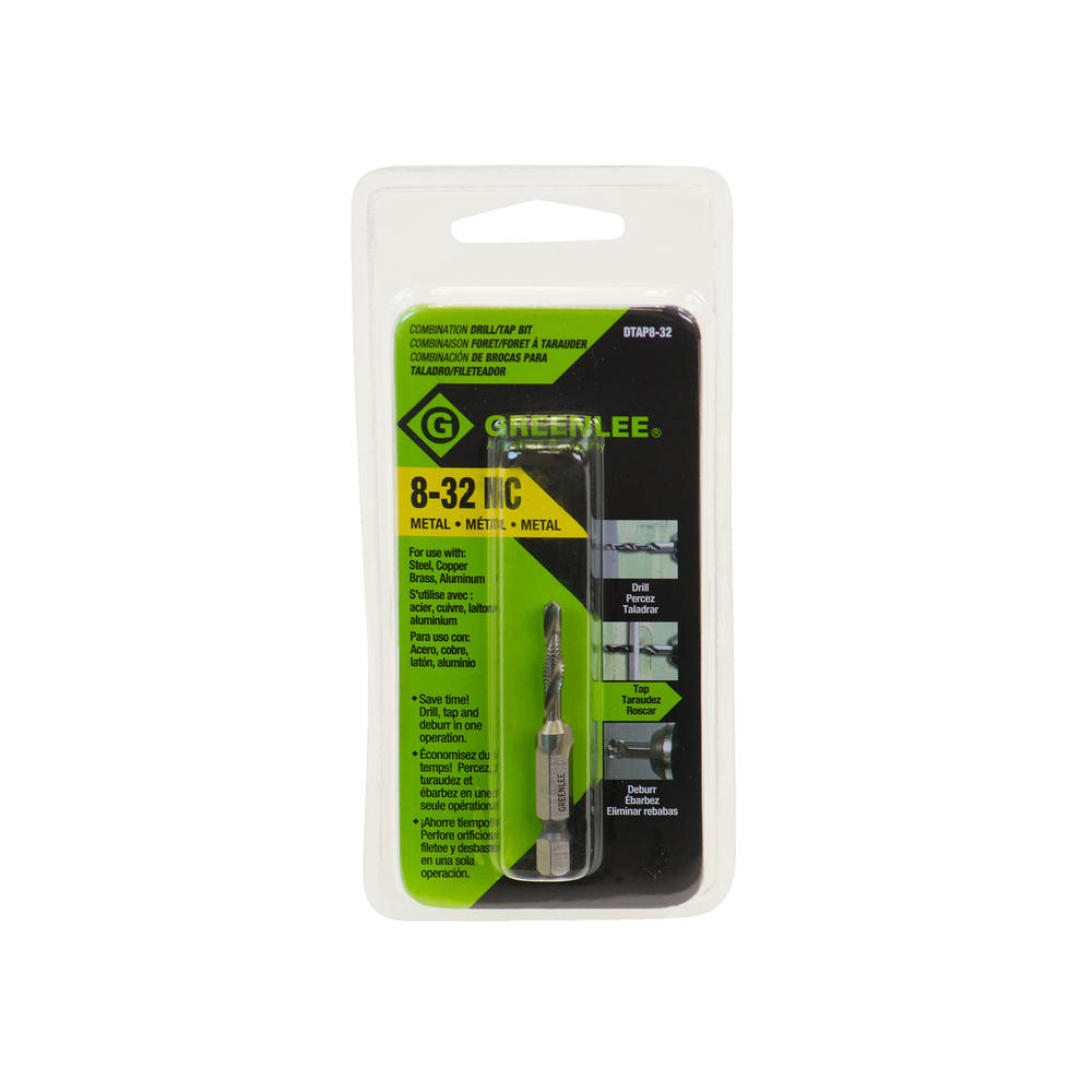Greenlee DTAP8-32 Drill/Tap, 8-32 - Edmondson Supply