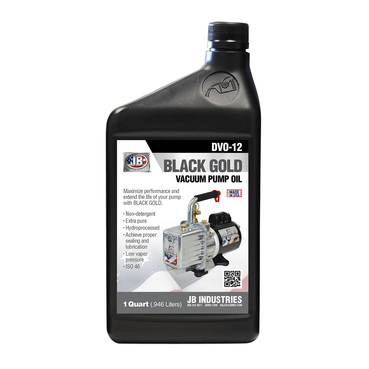JB Industries DV-142-FLEX PLATINUM FLEX Vacuum Pump AC/Battery Powered 5 CFM - Edmondson Supply