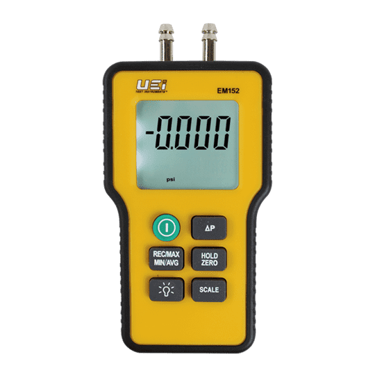 UEi EM152 Dual Differential Digital Manometer - Edmondson Supply