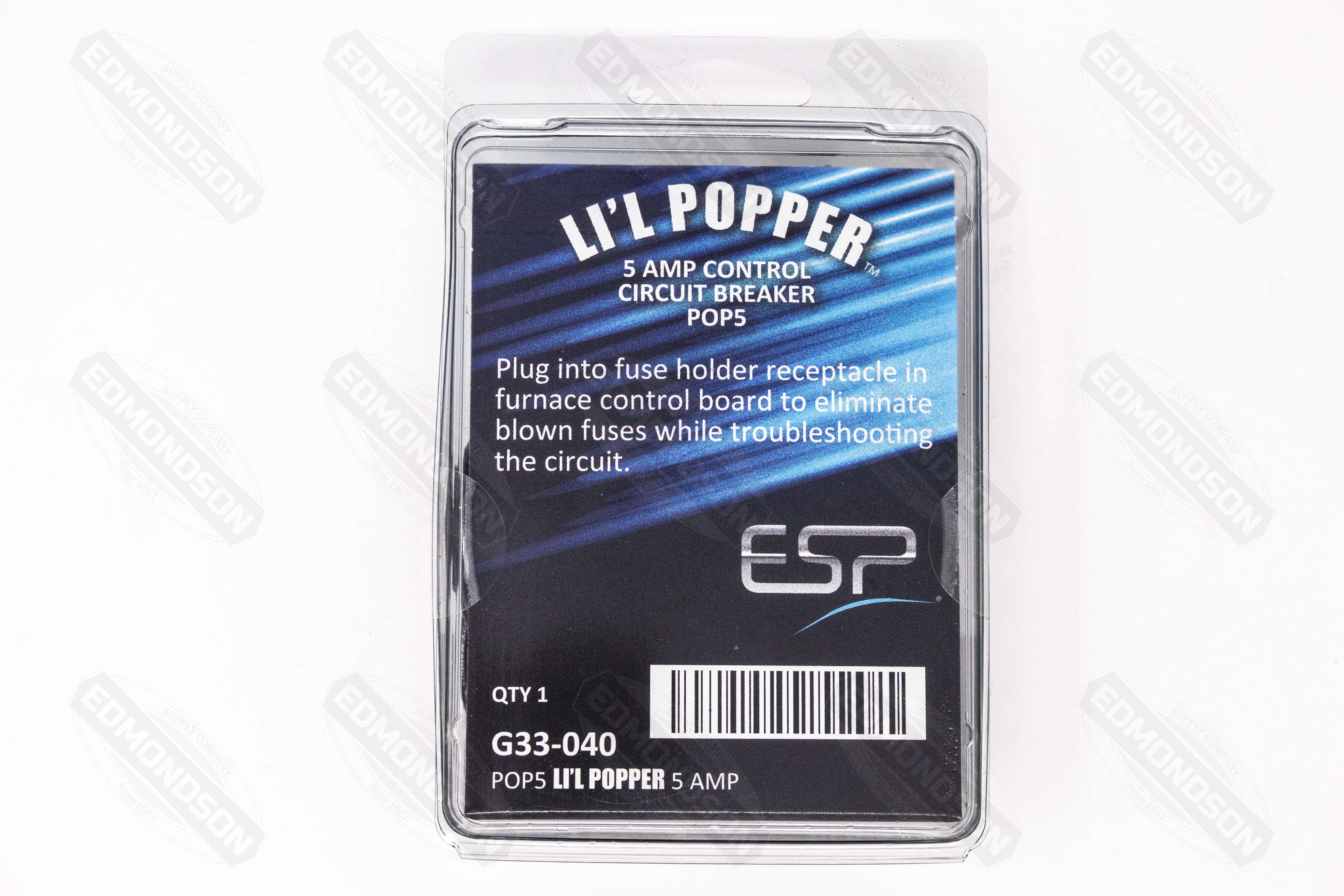 ESP POP5 Li'l Popper Control Board Circuit Breaker- 5 Amp - Edmondson Supply
