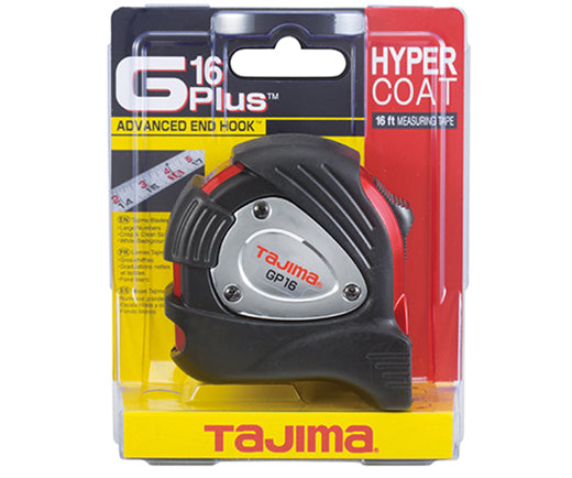 Tajima GP-16BW G-PLUS™ Standard Scale, 16 ft x 1 in. Steel Blade Tape Measure - Edmondson Supply