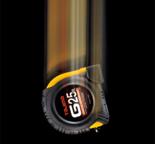 Tajima G-25BW G-Series, Standard Scale, 25 ft x 1 in. Steel Blade, Tape Measure - Edmondson Supply