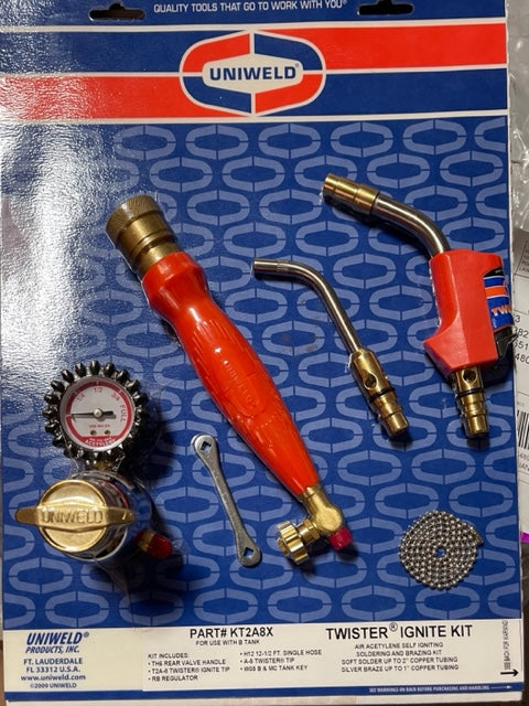Uniweld KT2A8X TWISTER®2 self-igniting Torch Kit - Edmondson Supply