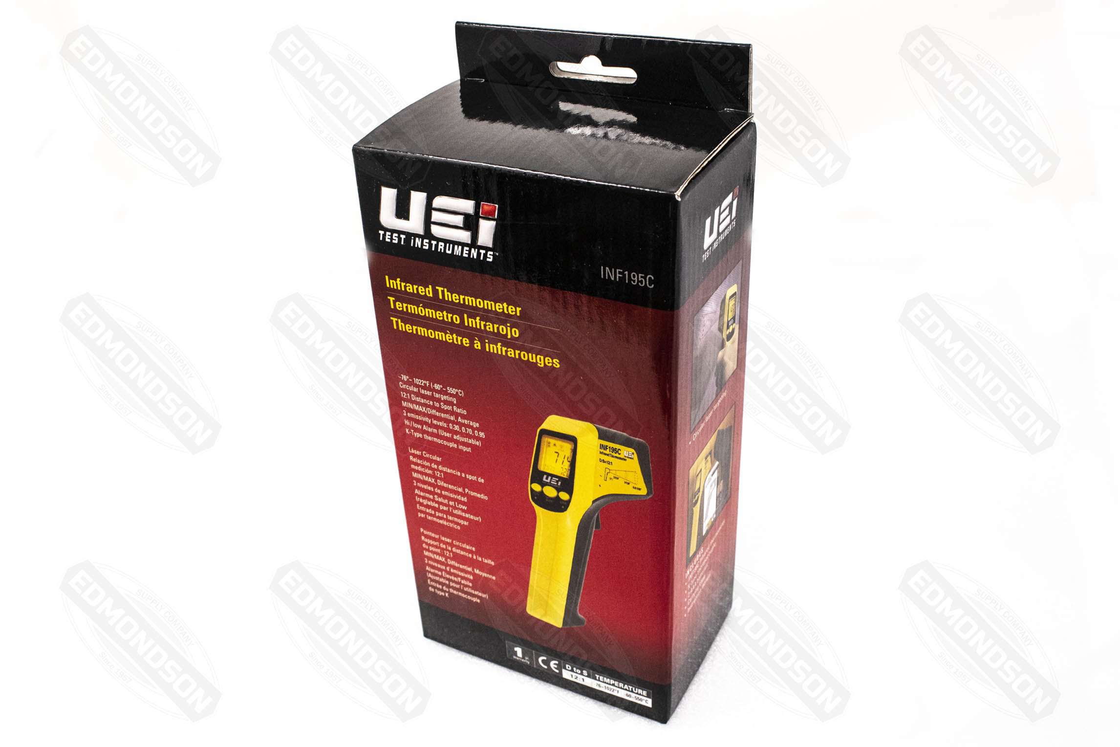 UEi INF195C 12:1 Infrared Thermometer w/K-Type Input - Edmondson Supply