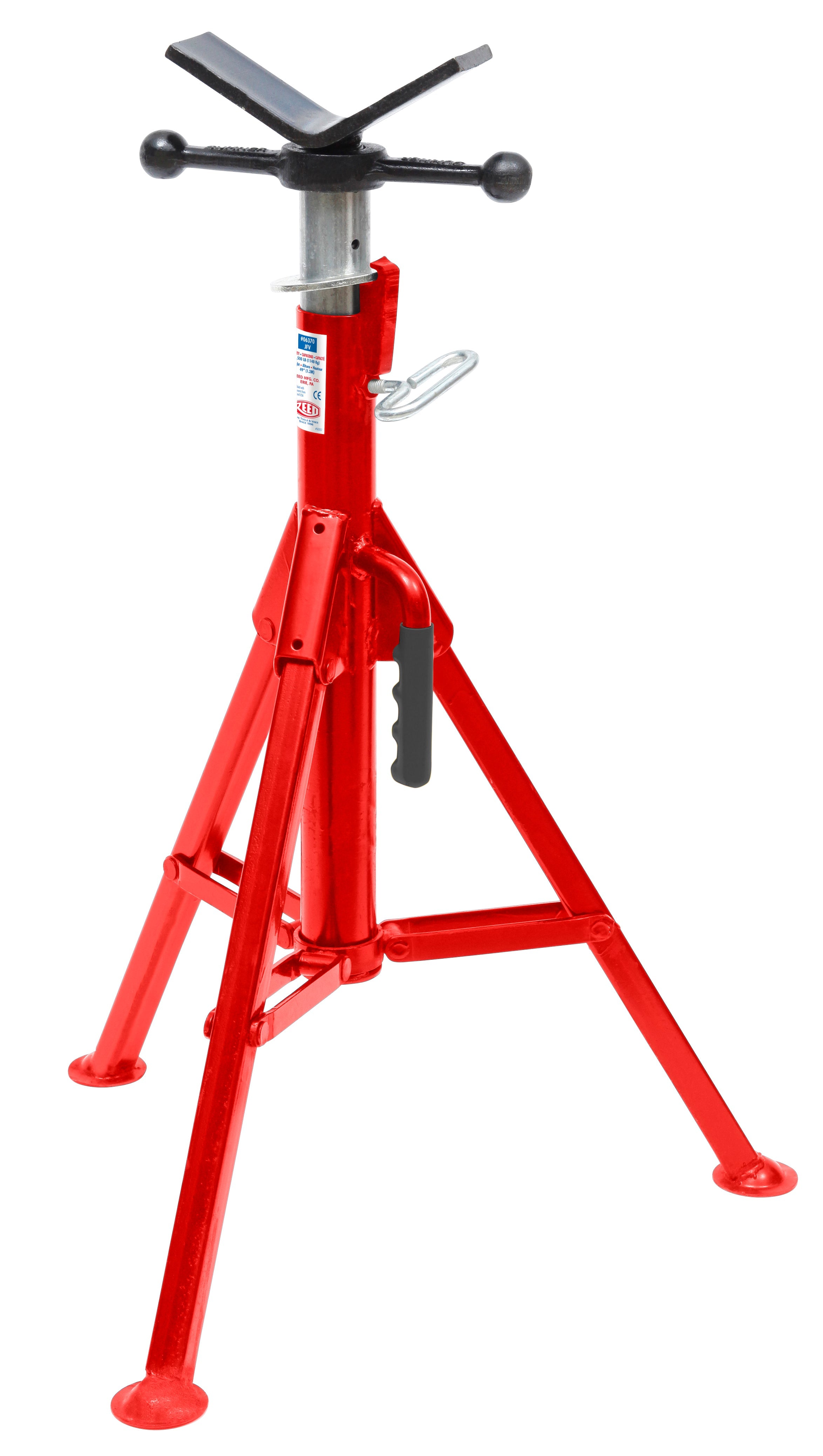 Reed Mfg JFV Folding V-Head Pipe Jack, 2500 lbs - Edmondson Supply