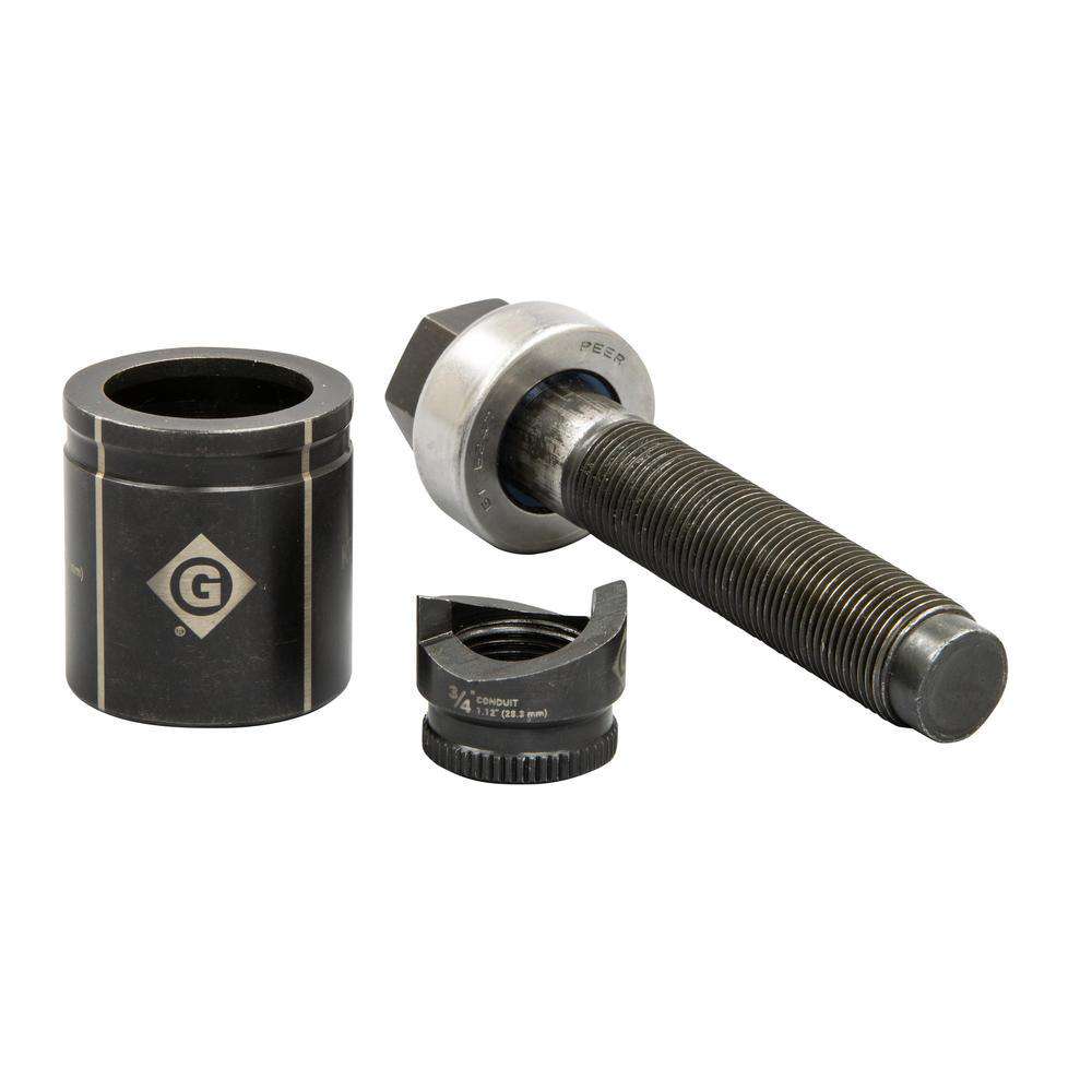 Greenlee K2BB-3/4 3/4" Conduit Size Slug-Buster® Manual Knockout Set - Edmondson Supply