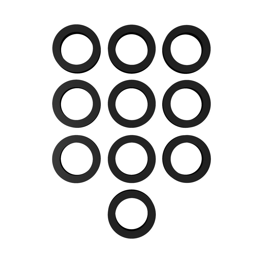Appion KT11EE-R MegaFlow Hose Gasket 10 Pack for 3/8in FL Fittings - Edmondson Supply