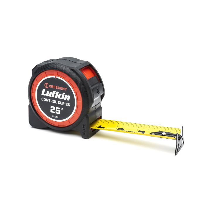 Crescent Lufkin L1025C-02 1-3/16" x 25' Command Control Series™ Yellow Clad Tape Measure - Edmondson Supply