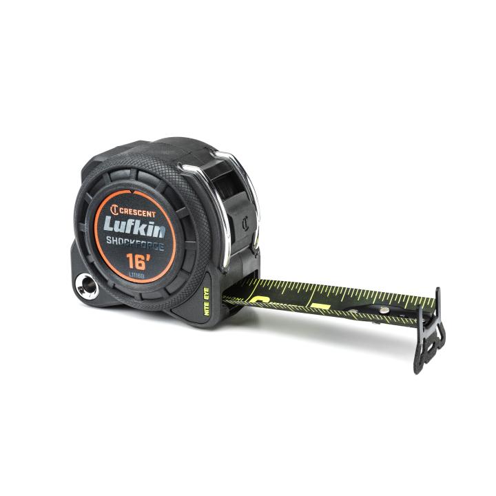 Crescent Lufkin L1116B-02 1-3/16" x 16' Shockforce Nite Eye™ G1 Dual Sided Tape Measure - Edmondson Supply