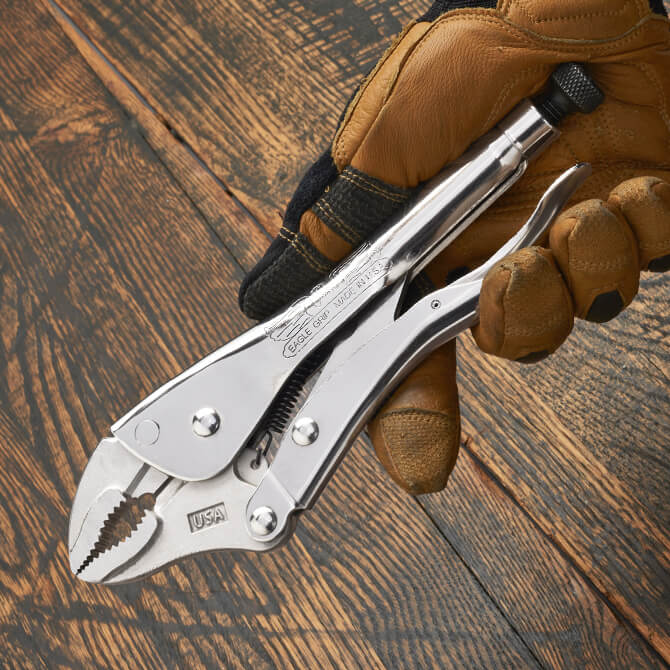 Malco Tools LP10WC Eagle Grip 10″ Curved Jaw Locking Pliers W/Wire Cutters - Edmondson Supply