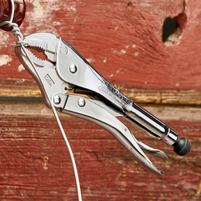 Malco Tools LP10WC Eagle Grip 10″ Curved Jaw Locking Pliers W/Wire Cutters - Edmondson Supply