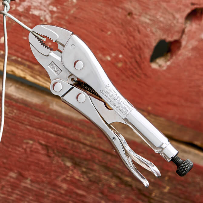 Malco Tools LP7WC Eagle Grip 7″ Curved Jaw Locking Pliers W/Wire Cutters - Edmondson Supply