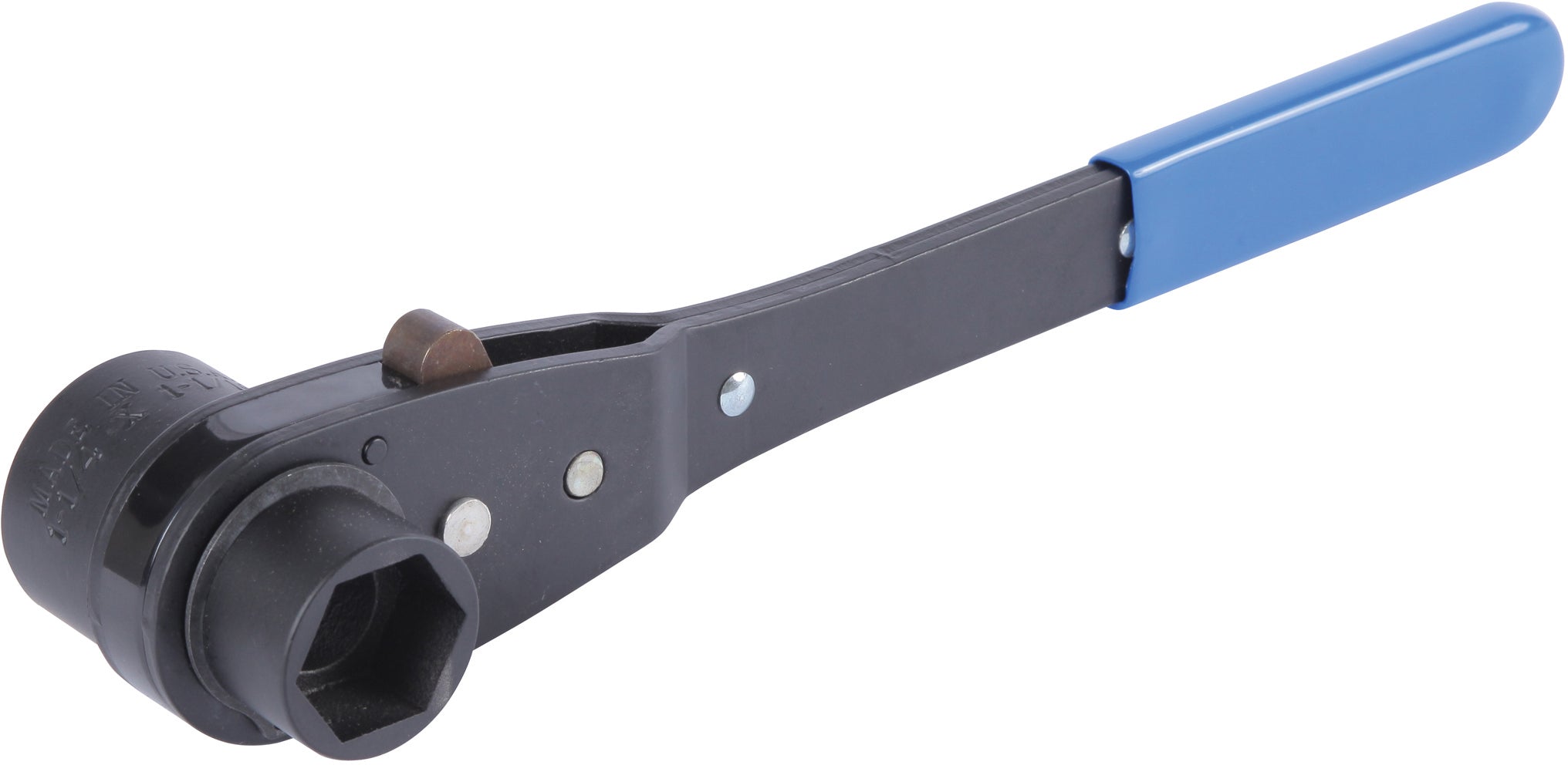 Reed Mfg LV2017 Thru-Bolt™ Dual Socket Ratchet Wrench, 1-1/4" & 1-1/16" - Edmondson Supply