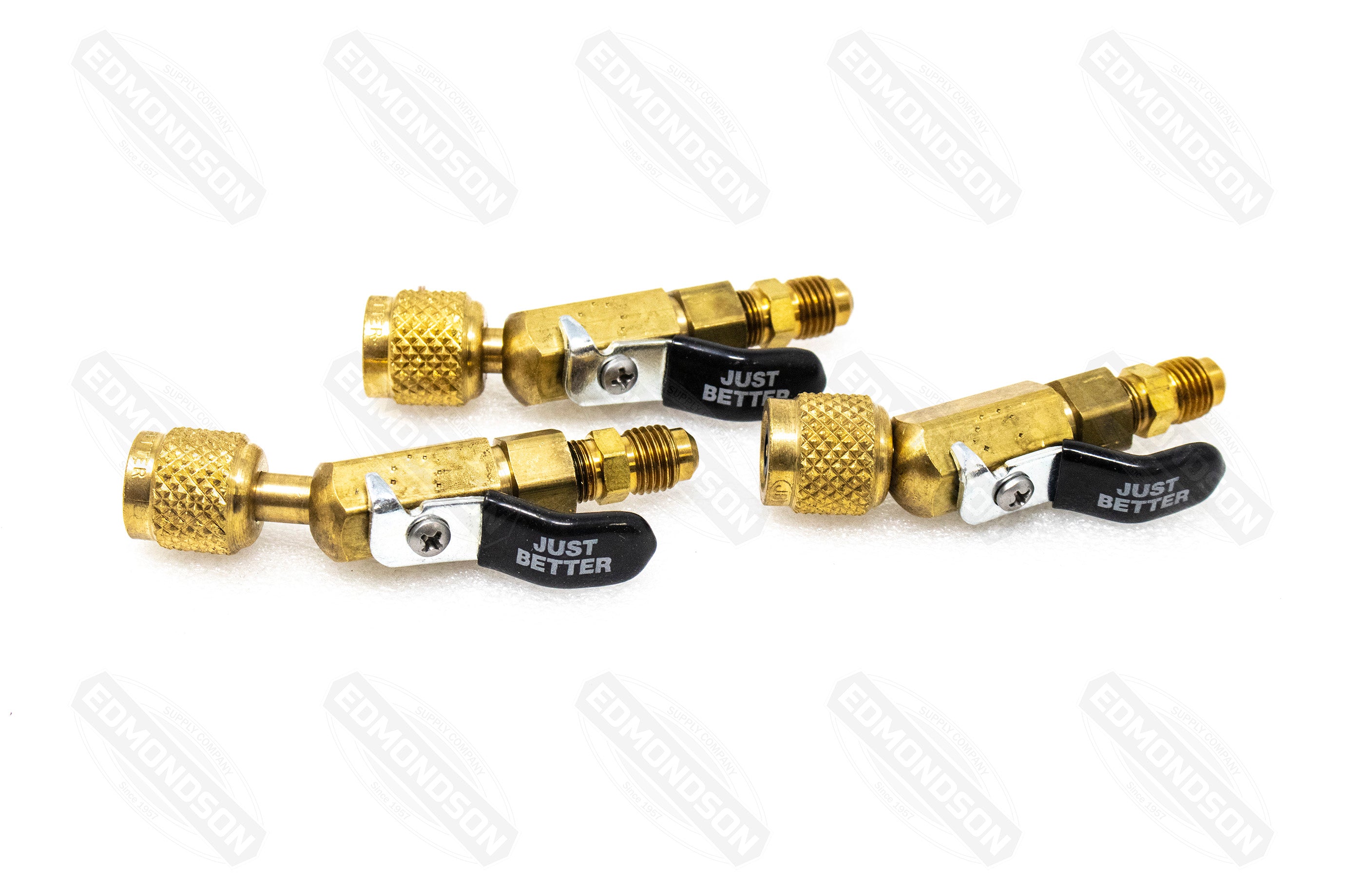 JB Industries MBV4-03 1/4" Compact Mini Ball Valve Adapter Set, 3-Pack - Edmondson Supply