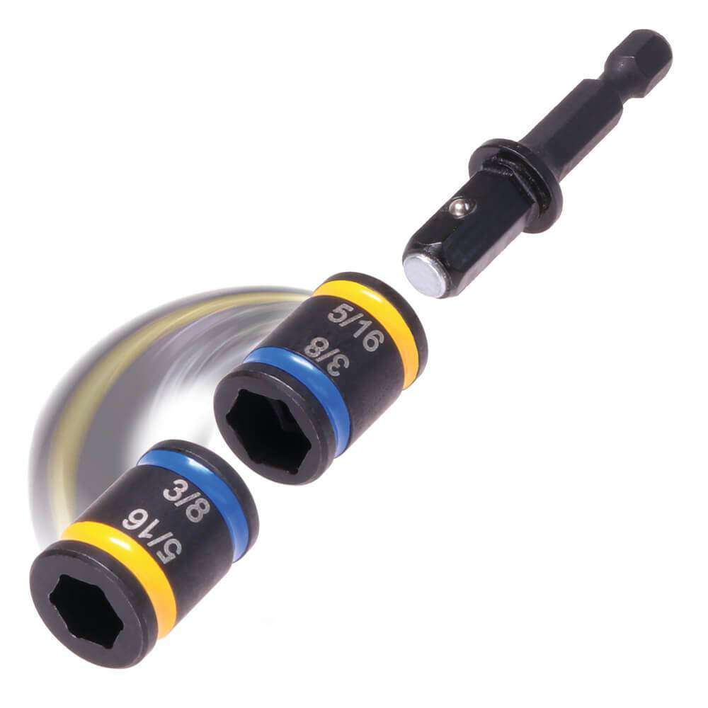 Malco Tools MSHMLC1 Malco C-RHEX® Cleanable – Reversible – Magnetic Hex Driver – 5/16″ & 3/8″ socket with 4″ shaft length - Edmondson Supply