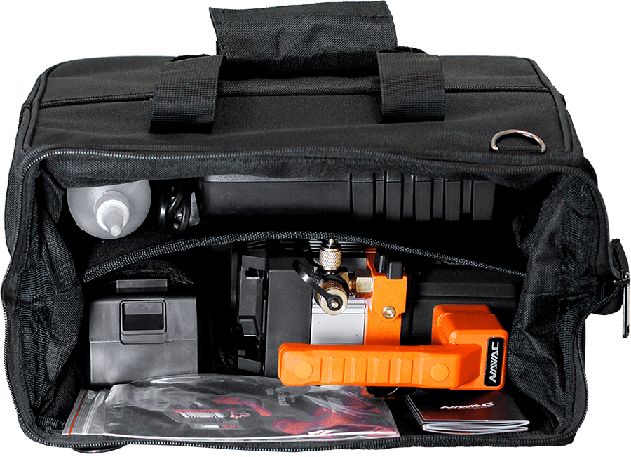 NAVAC NP2DLM 2 CFM BreakFree Series Cordless Vacuum Pump with Battery, A2L Compatible - Edmondson Supply