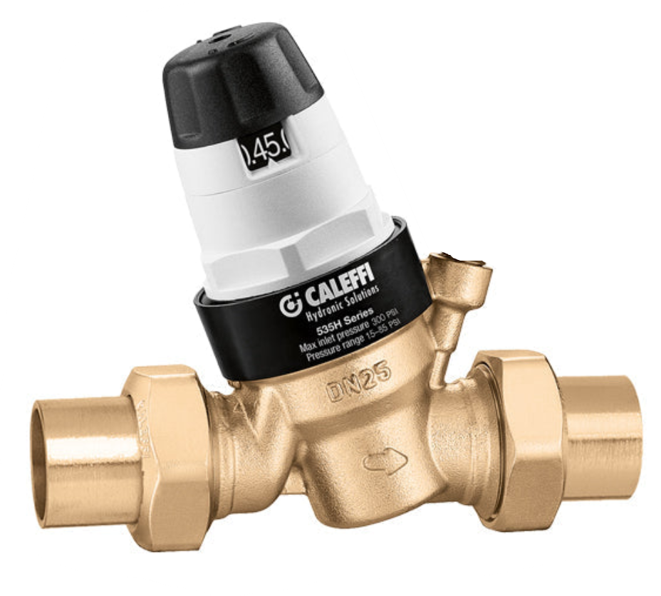 Caleffi 535350HA 3/4" FNPT PresCal™ Pressure Reducing Valve, w/out Gauge (low lead, pre-adjustable) - Edmondson Supply