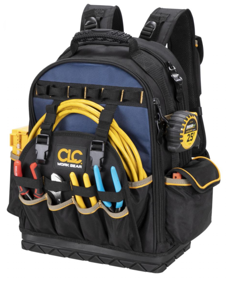 CLC PB1133 Molded Rubber Bottom Tool Backpack - Edmondson Supply